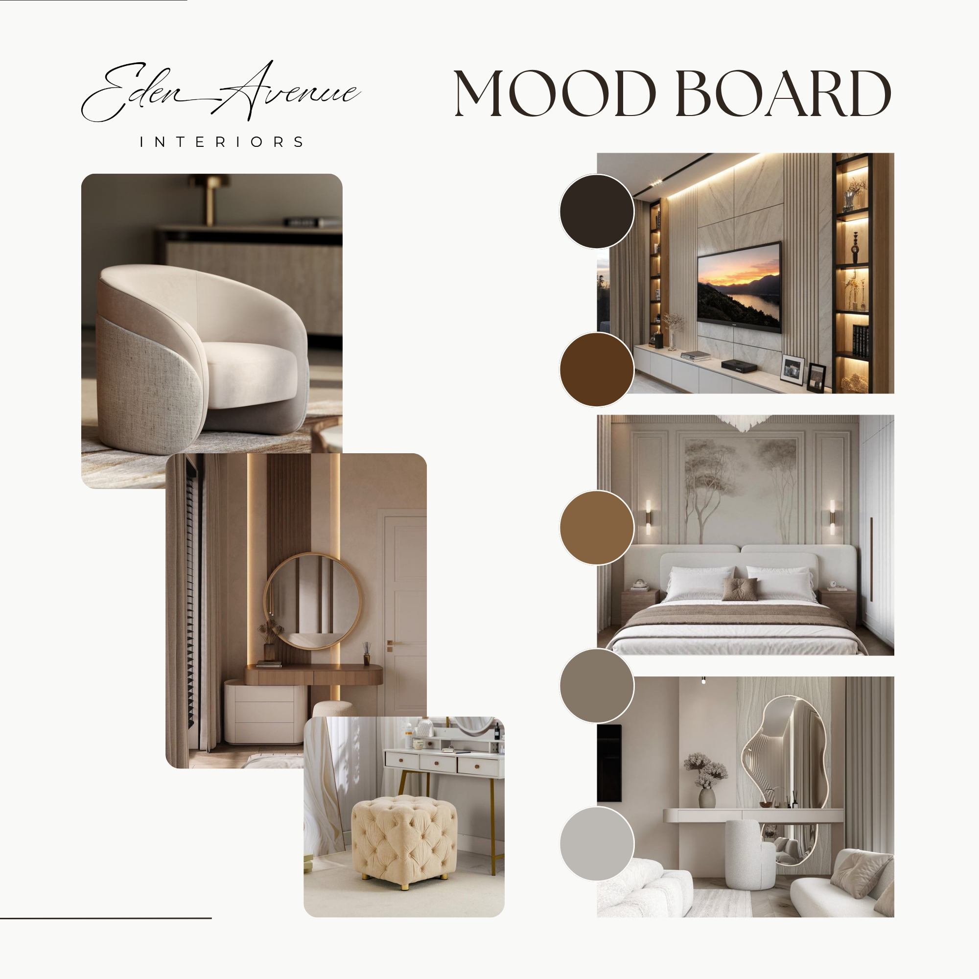 Eden Avenue mood board and design